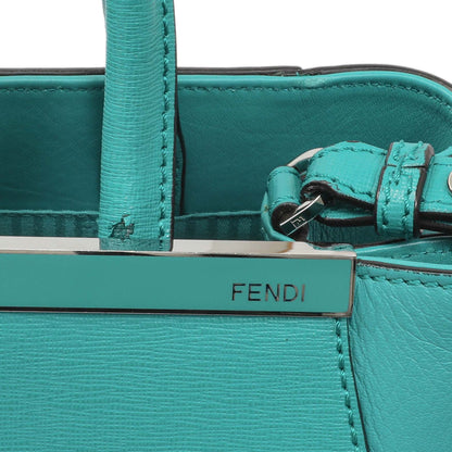 Exclusive Fendi Teal Vitello Elite Petite 2Jours Tote — Alternate View 8