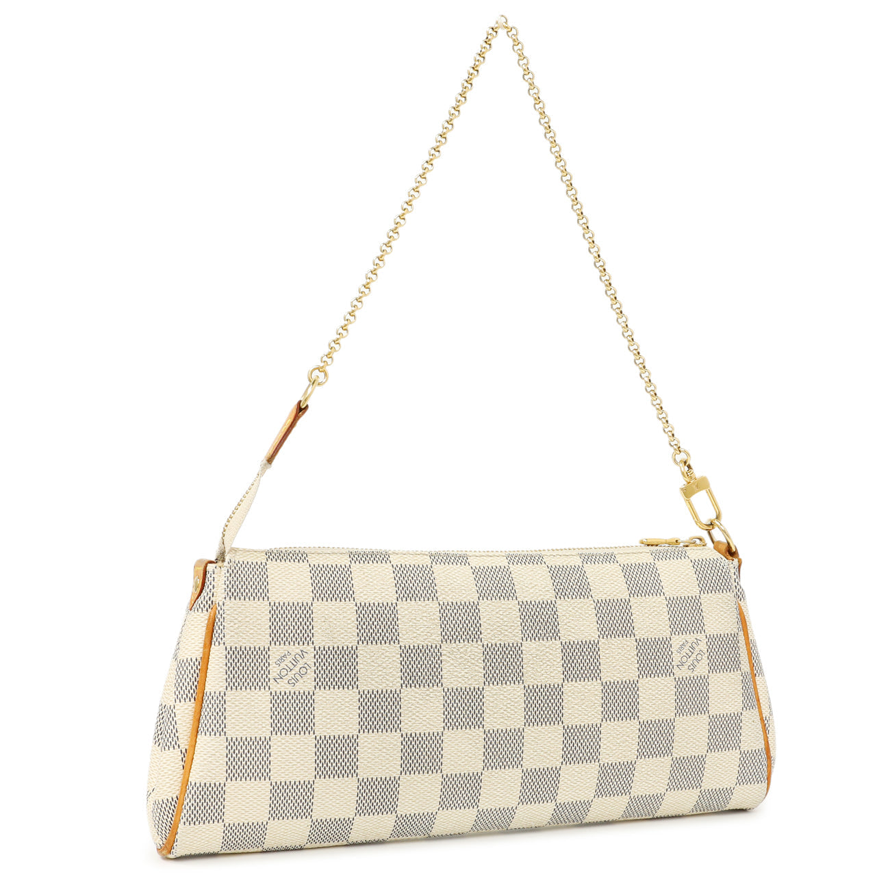 Exclusive Louis Vuitton Damier Azur Eva Clutch — Side View