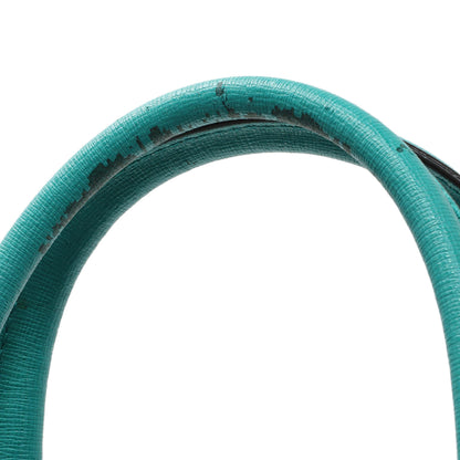 Exclusive Fendi Teal Vitello Elite Petite 2Jours Tote — Alternate View 9