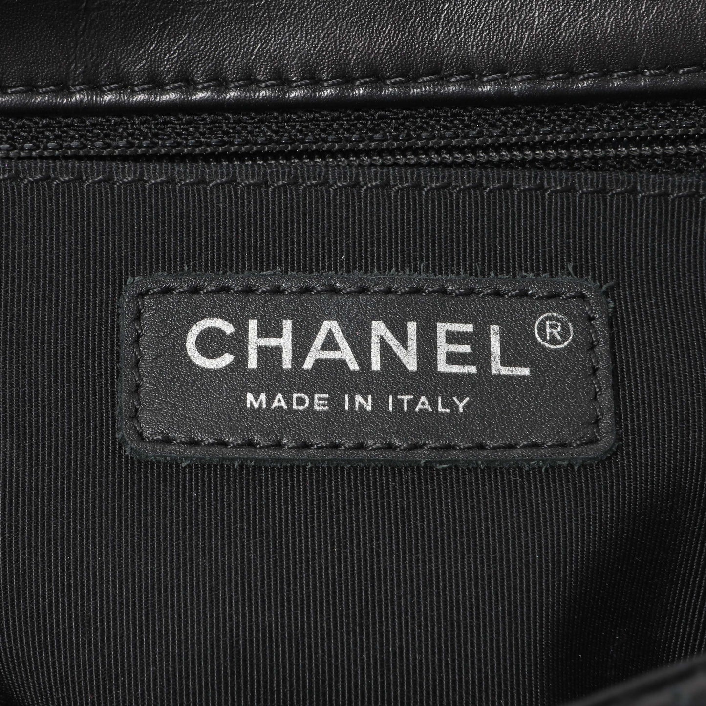 Exclusive Chanel Black Perforated Lambskin Punch Flap — Alternate View 9