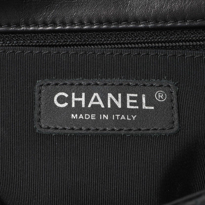 Exclusive Chanel Black Perforated Lambskin Punch Flap — Alternate View 9