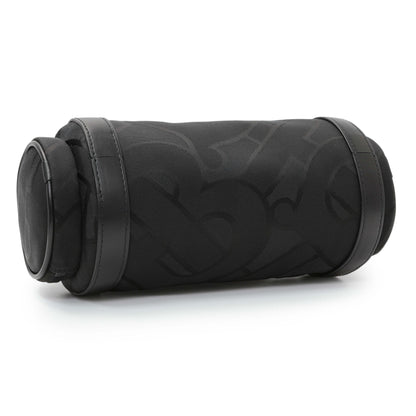 Exclusive Burberry Black Jacquard Logo TB Sound Bag — Back View