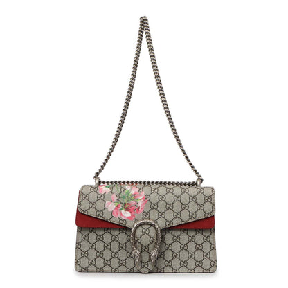 Exclusive Gucci GG Supreme Monogram Blooms Small Dionysus — Front View