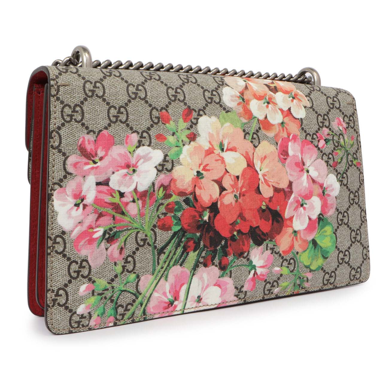 Exclusive Gucci GG Supreme Monogram Blooms Small Dionysus — Back View