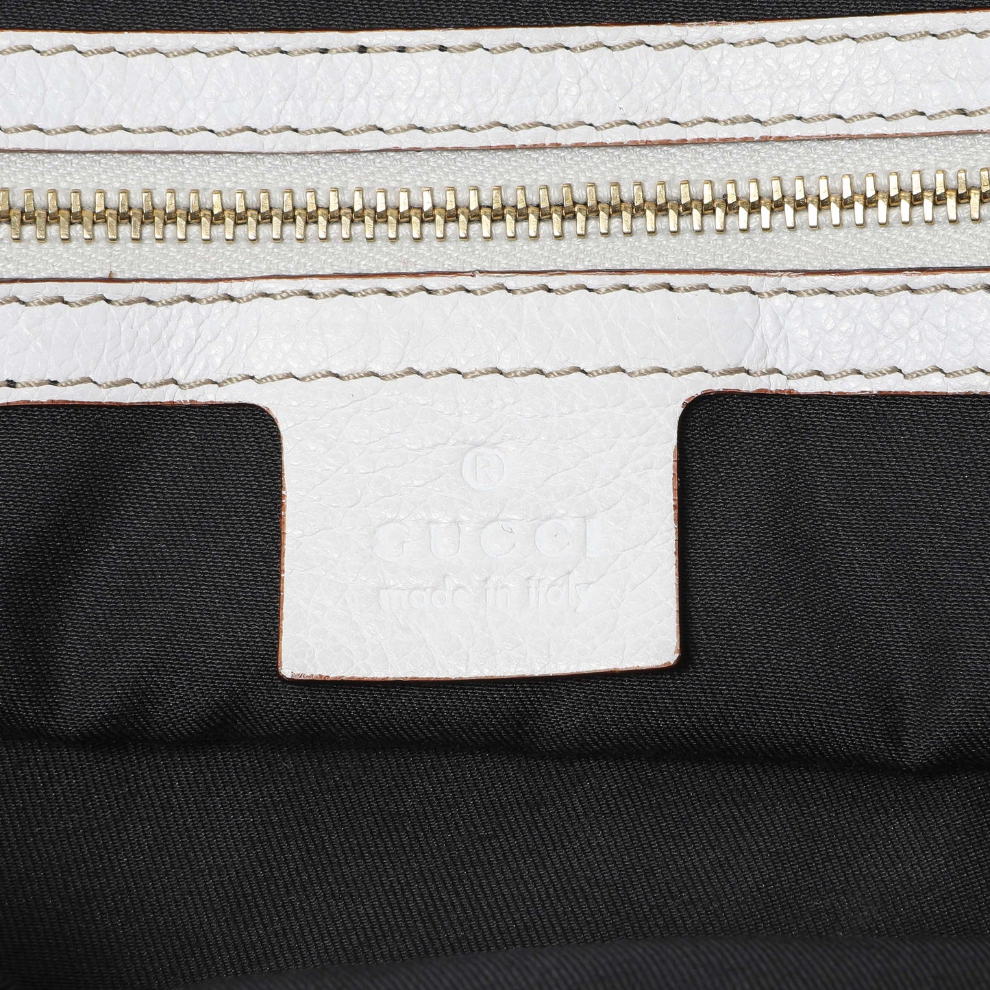Exclusive Gucci White Calfskin Capri Small Bowler — Alternate View 9