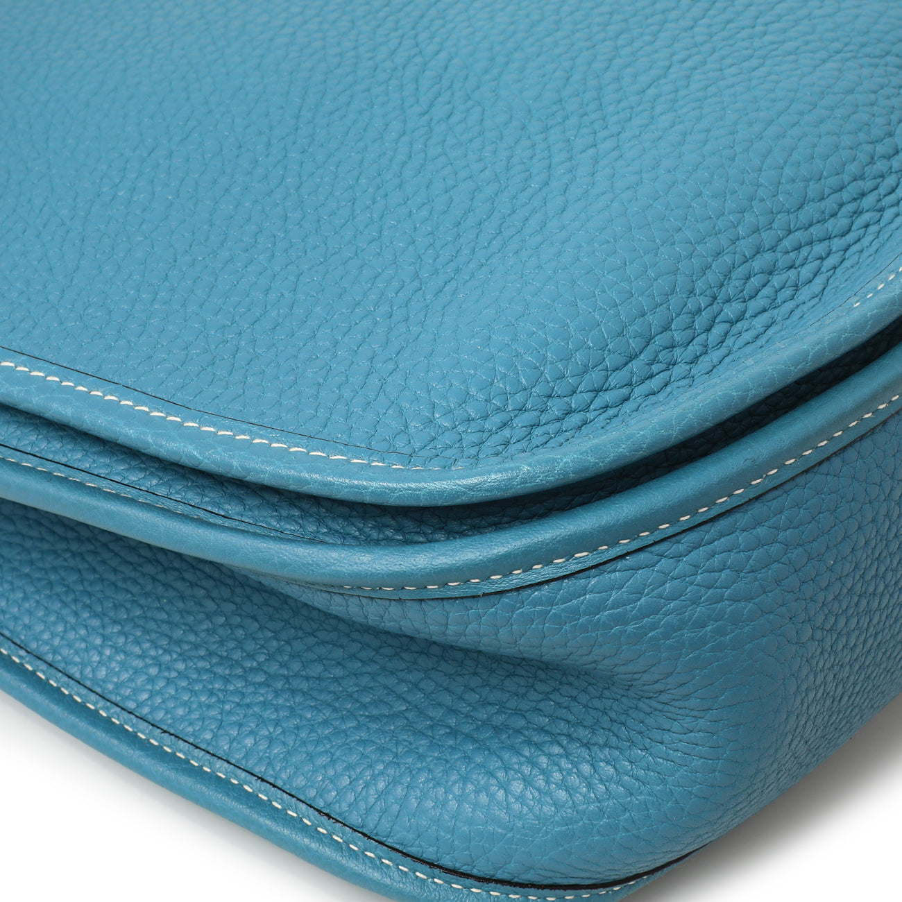 Exclusive Hermes Blue Jean Clemence Evelyne II GM — Lifestyle View
