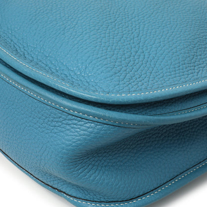 Exclusive Hermes Blue Jean Clemence Evelyne II GM — Alternate View 7