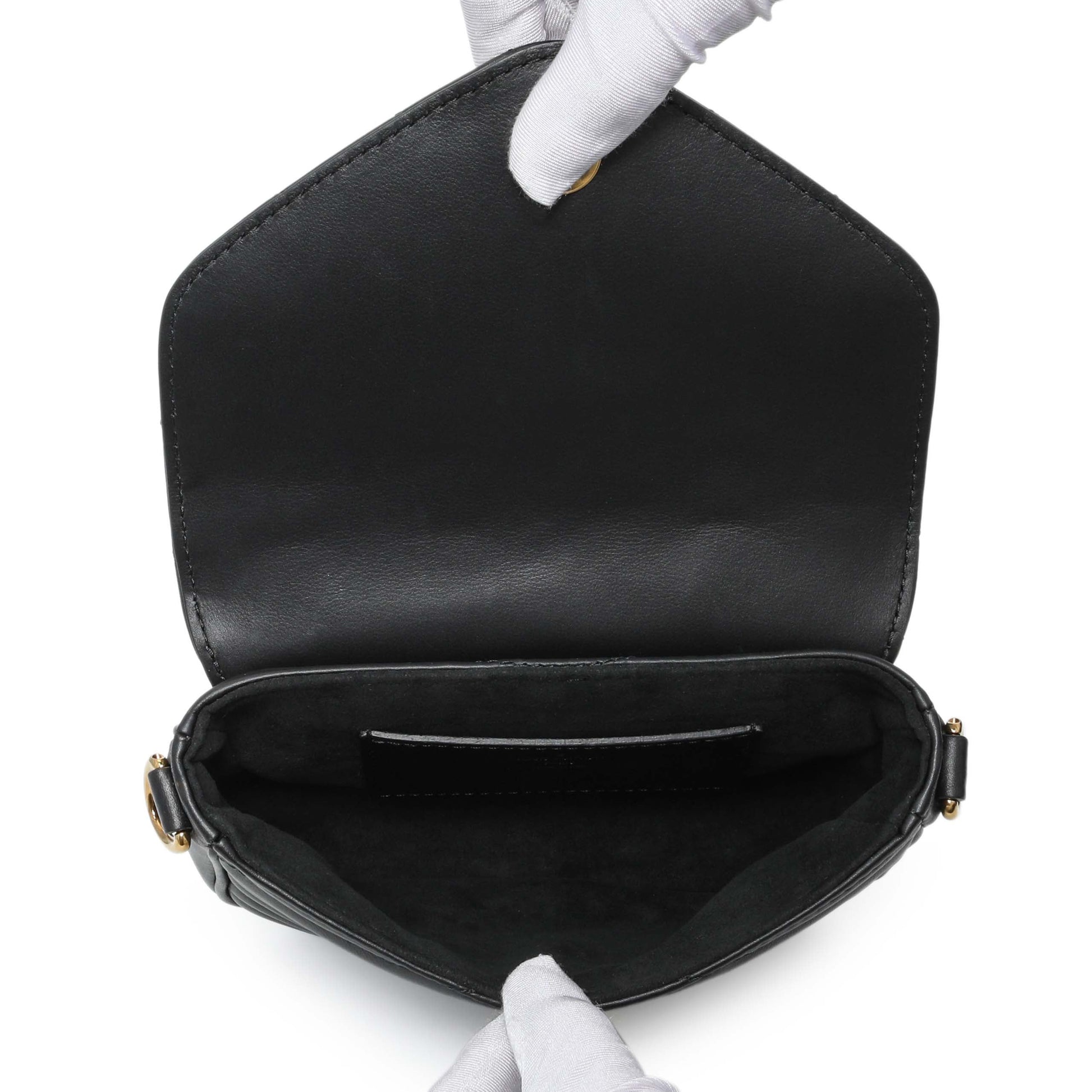 Exclusive Louis Vuitton Black Calfskin New Wave Multi Pochette — Detail View