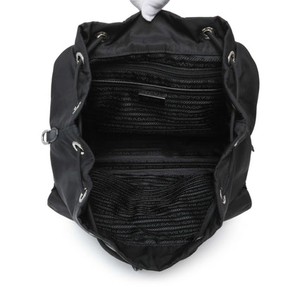 Exclusive Prada Black Tessuto Nylon Medium Backpack — Alternate View 8