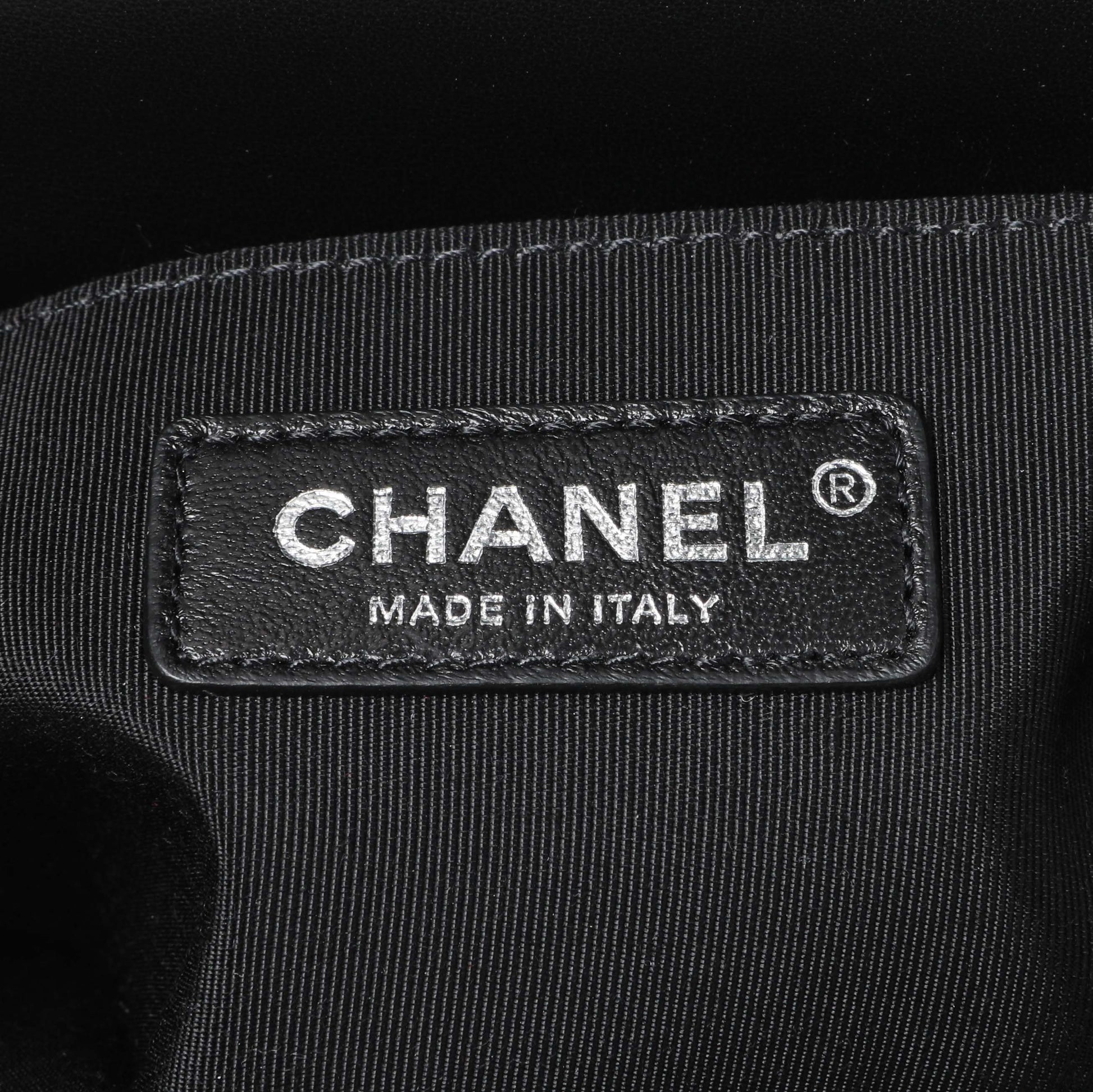 Exclusive Chanel Black Quilted Calfskin Small Boy Flap — Lifestyle View