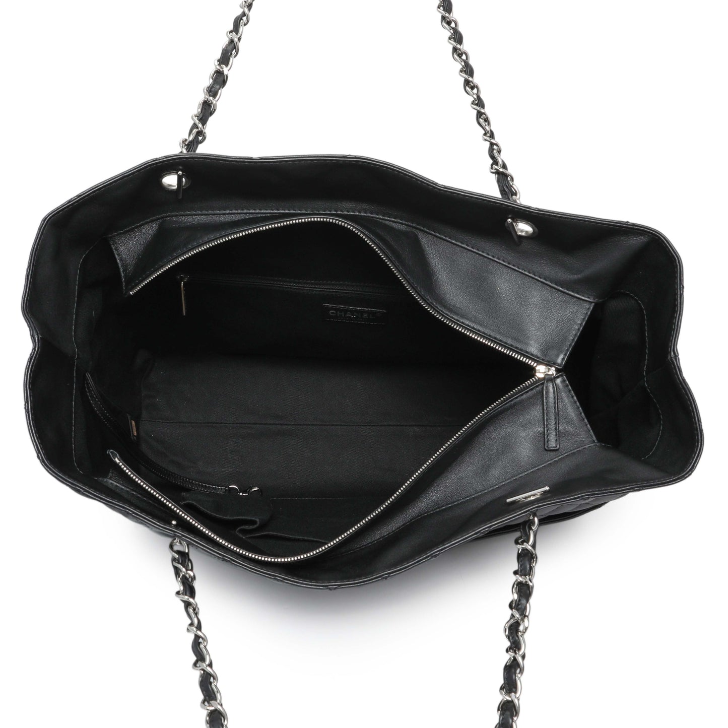 Exclusive Chanel Black Calfskin Quilted Large In the Business Tote — Alternate View 8
