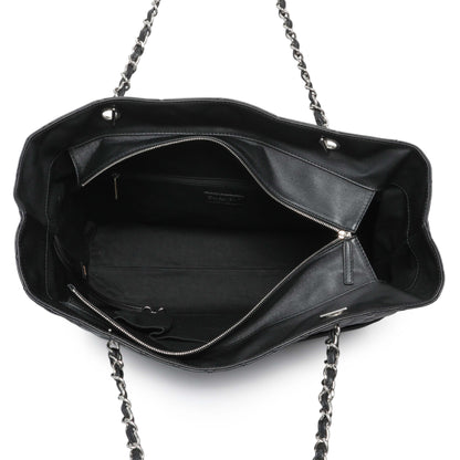 Exclusive Chanel Black Calfskin Quilted Large In the Business Tote — Alternate View 8
