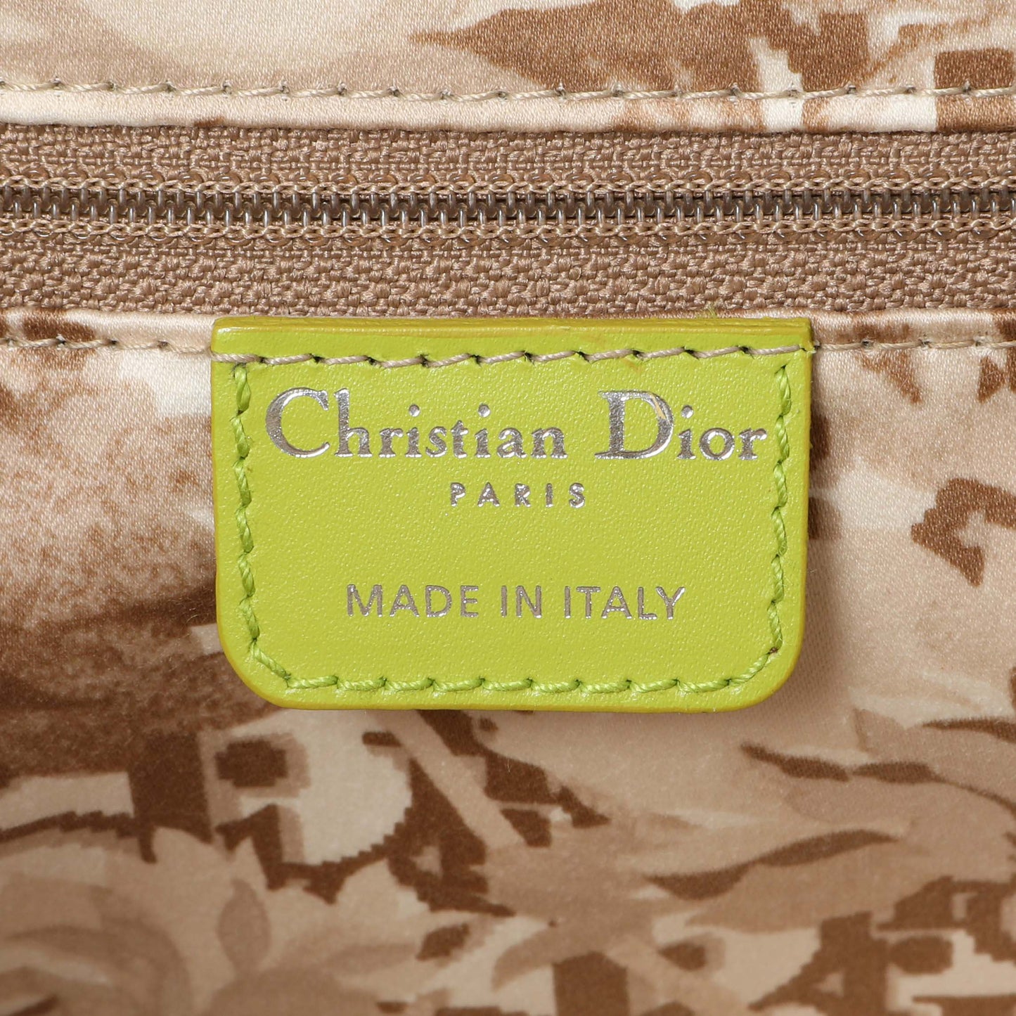 Exclusive Christian Dior Green Calfskin Medium Detective Satchel — Alternate View 9