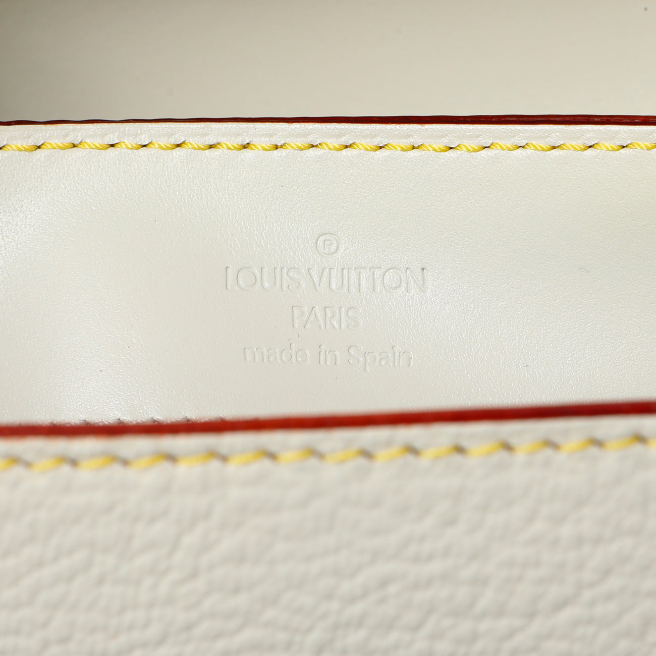Exclusive Louis Vuitton White Suhali Talentueux — Detail View