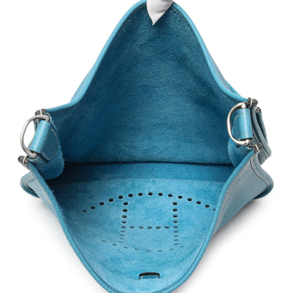 Exclusive Hermes Blue Jean Clemence Evelyne II GM — Alternate View 8