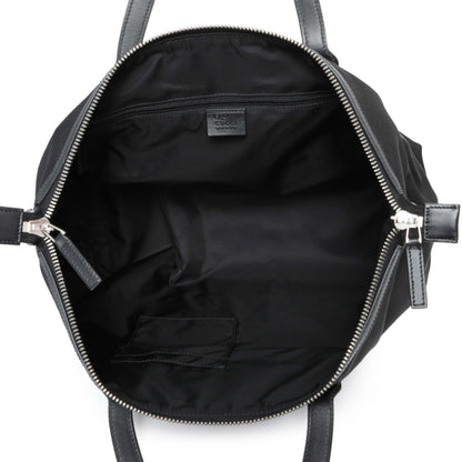 Exclusive Gucci Black Techno Canvas Web Duffle — Top View