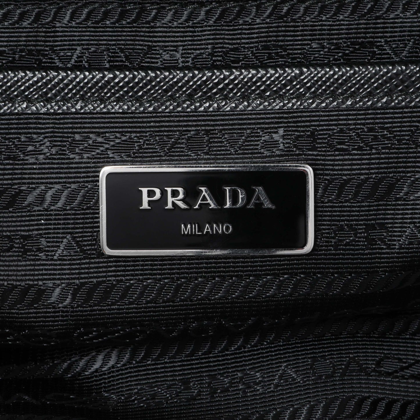 Exclusive Prada Black Tessuto Nylon Medium Backpack — Alternate View 9