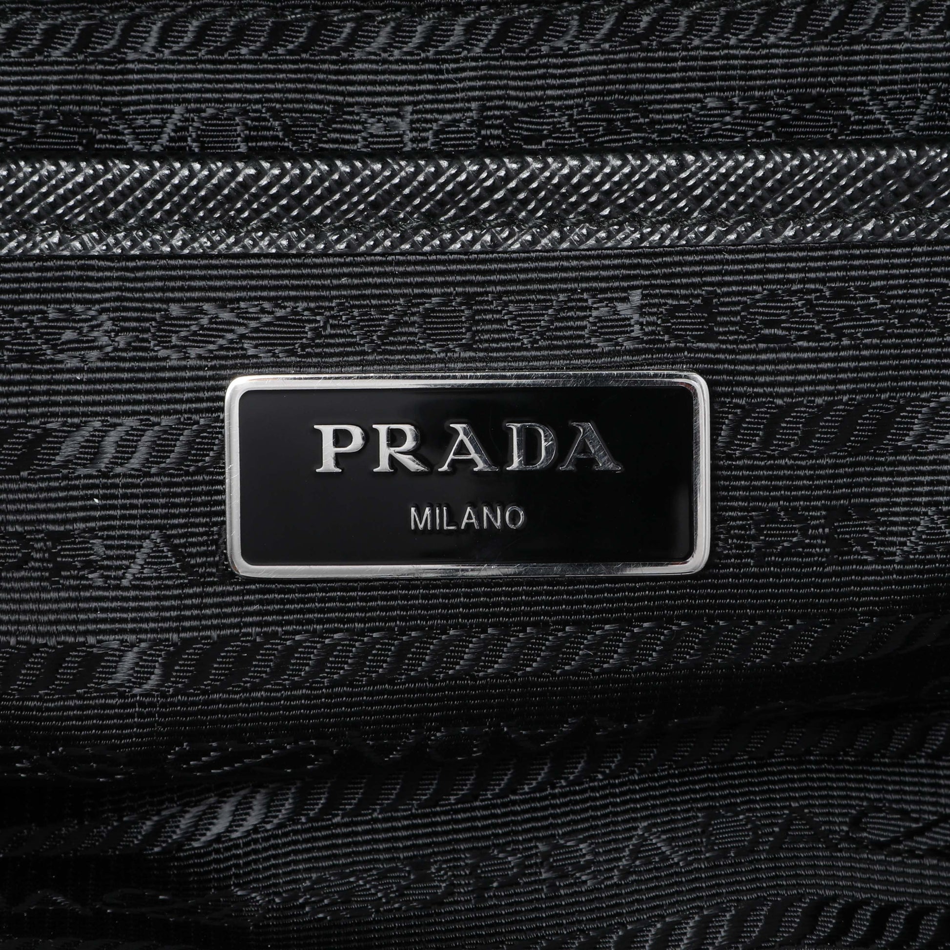 Exclusive Prada Black Tessuto Nylon Medium Backpack — Alternate View 9