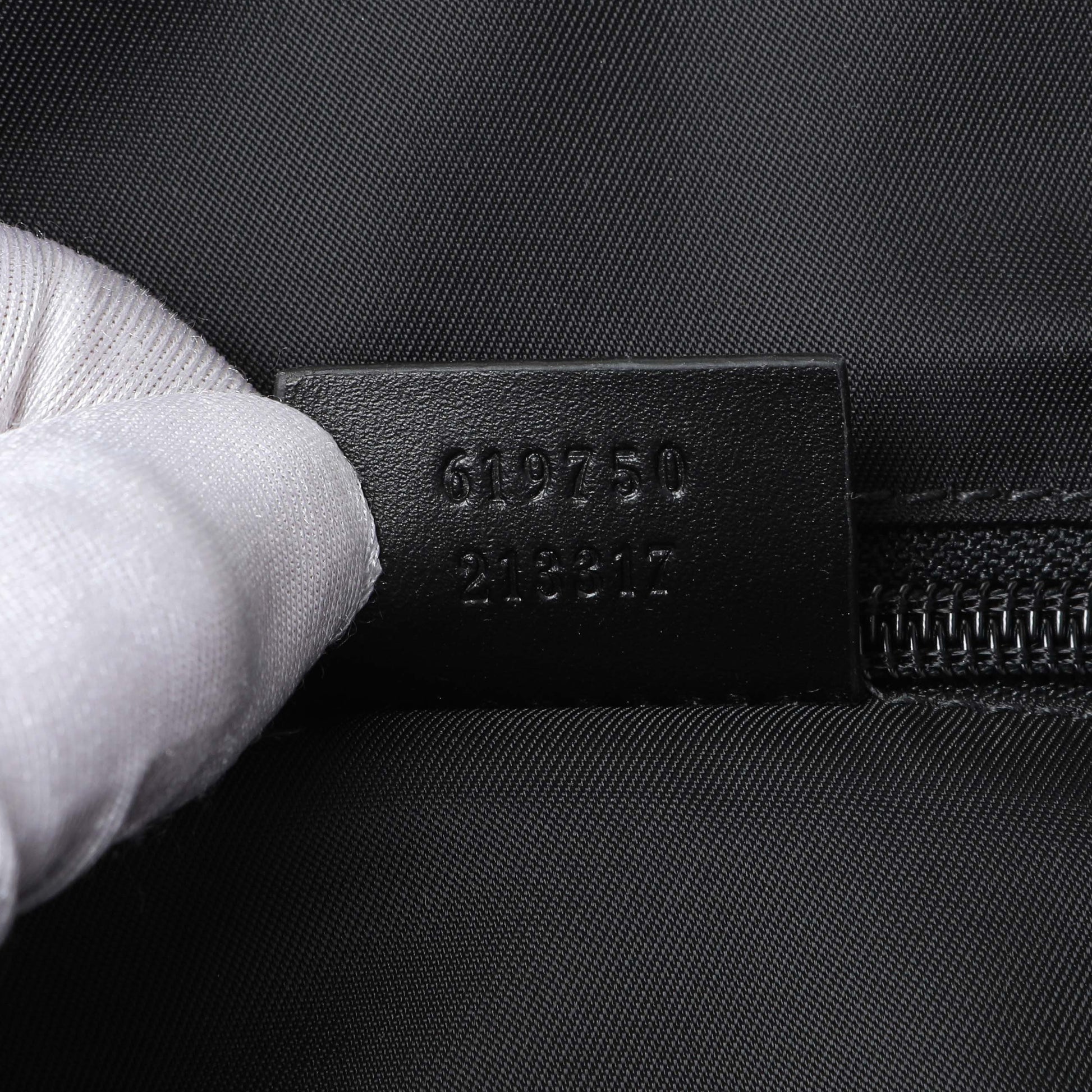 Exclusive Gucci Black Techno Canvas Web Duffle — Lifestyle View