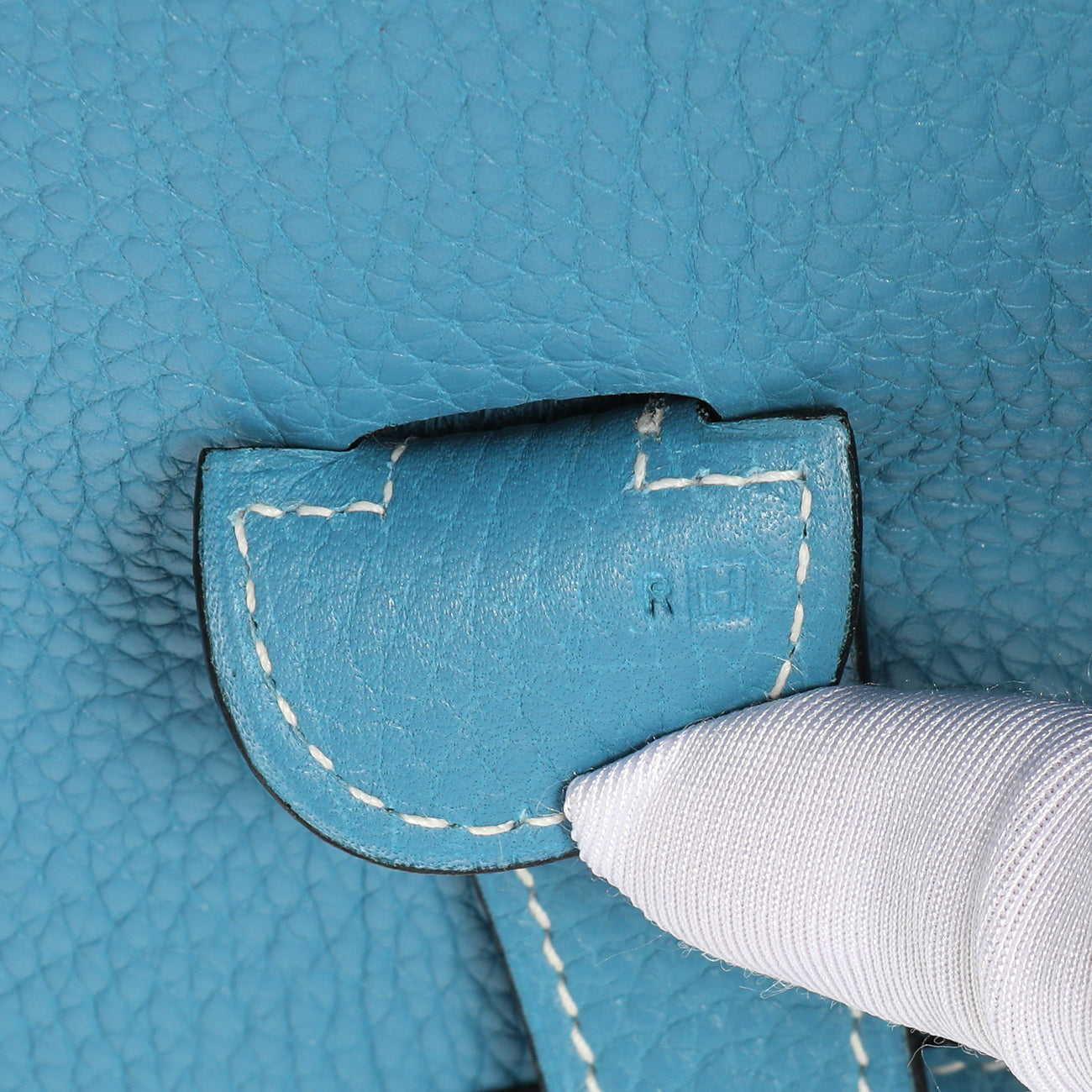 Exclusive Hermes Blue Jean Clemence Evelyne II GM — Alternate View 10