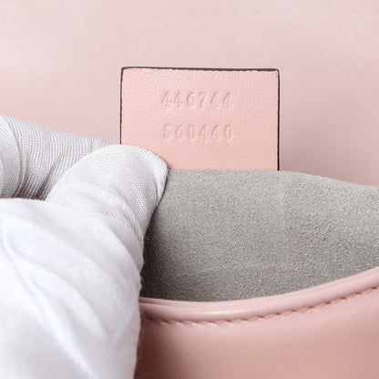 Exclusive Gucci Pink Calfskin Mini GG Marmont Shoulder Bag — Alternate View 7