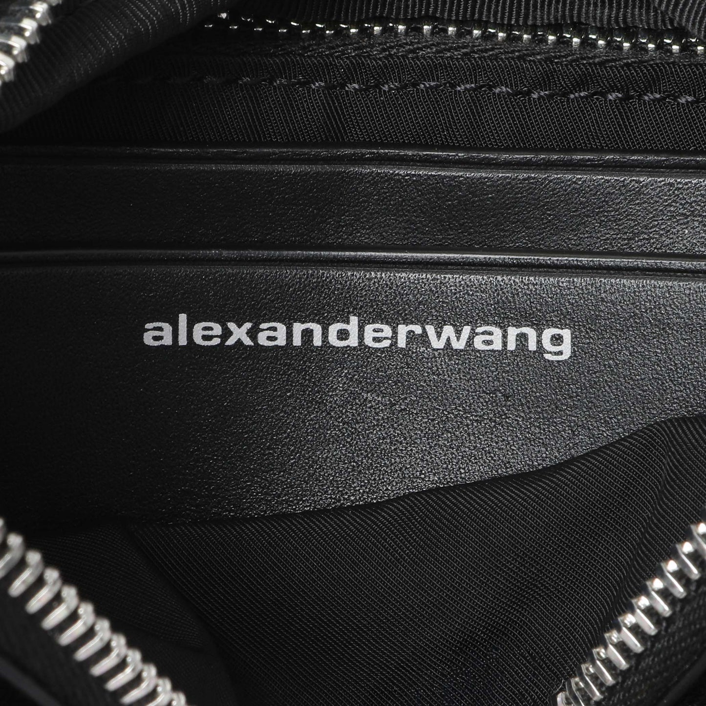 Exclusive Alexander Wang Black Lambskin Mini Attica Belt Bag — Detail View
