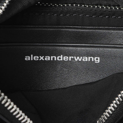 Exclusive Alexander Wang Black Lambskin Mini Attica Belt Bag — Detail View