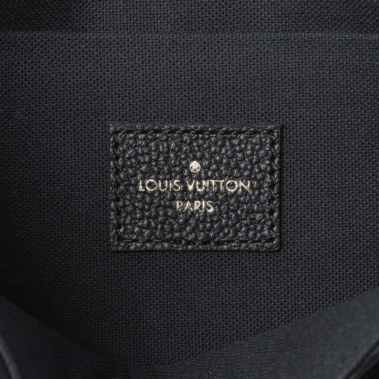 Exclusive Louis Vuitton Black Empreinte Pochette Felicie Chain Wallet — Detail View