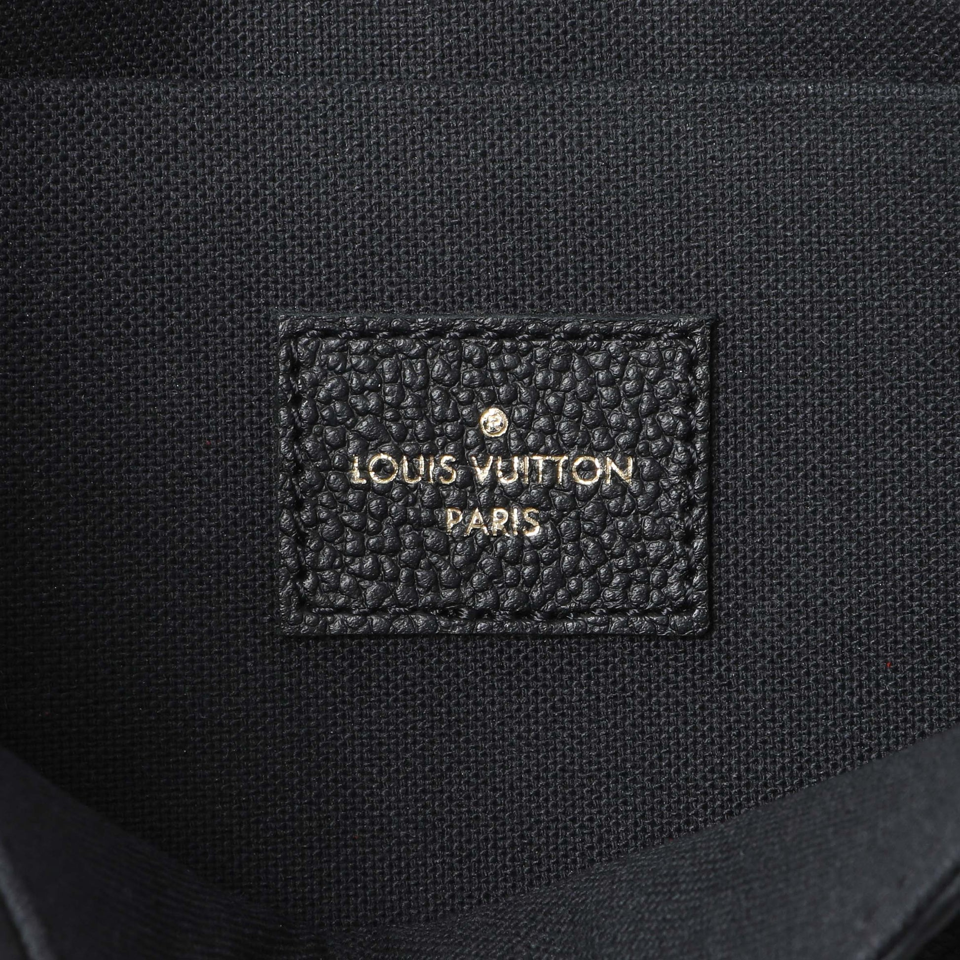 Exclusive Louis Vuitton Black Empreinte Pochette Felicie Chain Wallet — Detail View