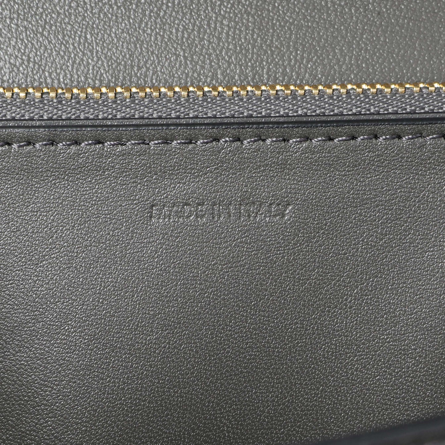 Exclusive Celine Grey Smooth Calfskin Medium Classic Box Flap — Lifestyle View