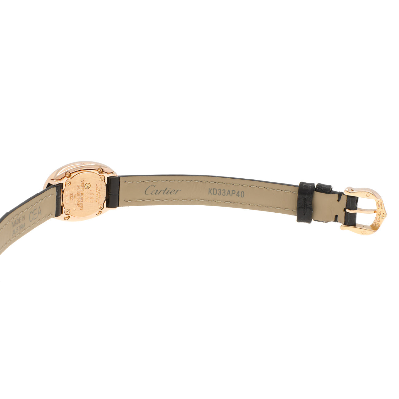 Exclusive Cartier 18K Rose Gold Mini Baignoire 2333 — Top View