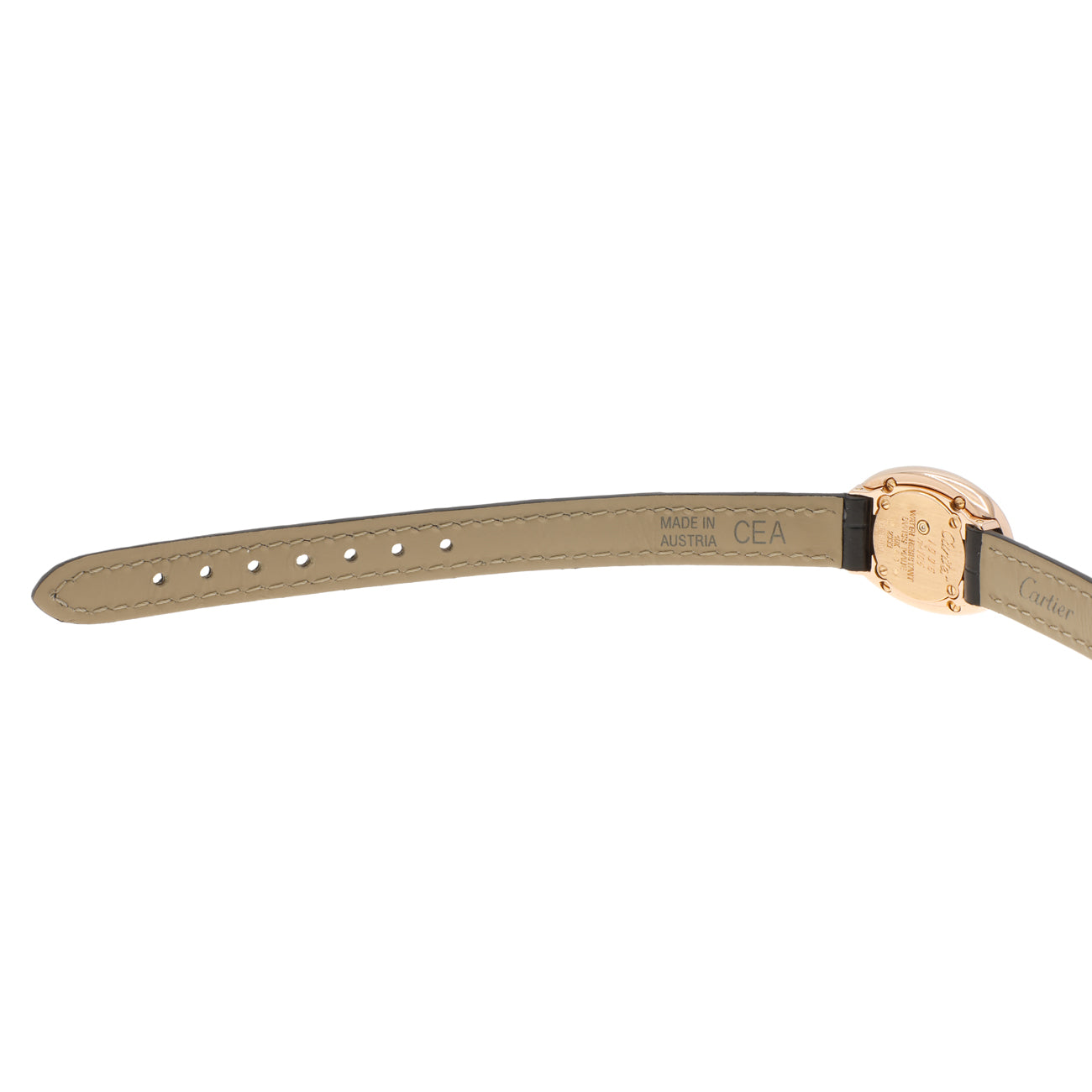 Exclusive Cartier 18K Rose Gold Mini Baignoire 2333 — Detail View
