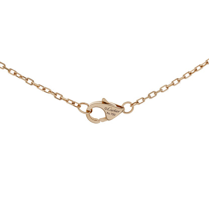 Exclusive Cartier 18K Diamond Trinity Pendant Necklace — Back View