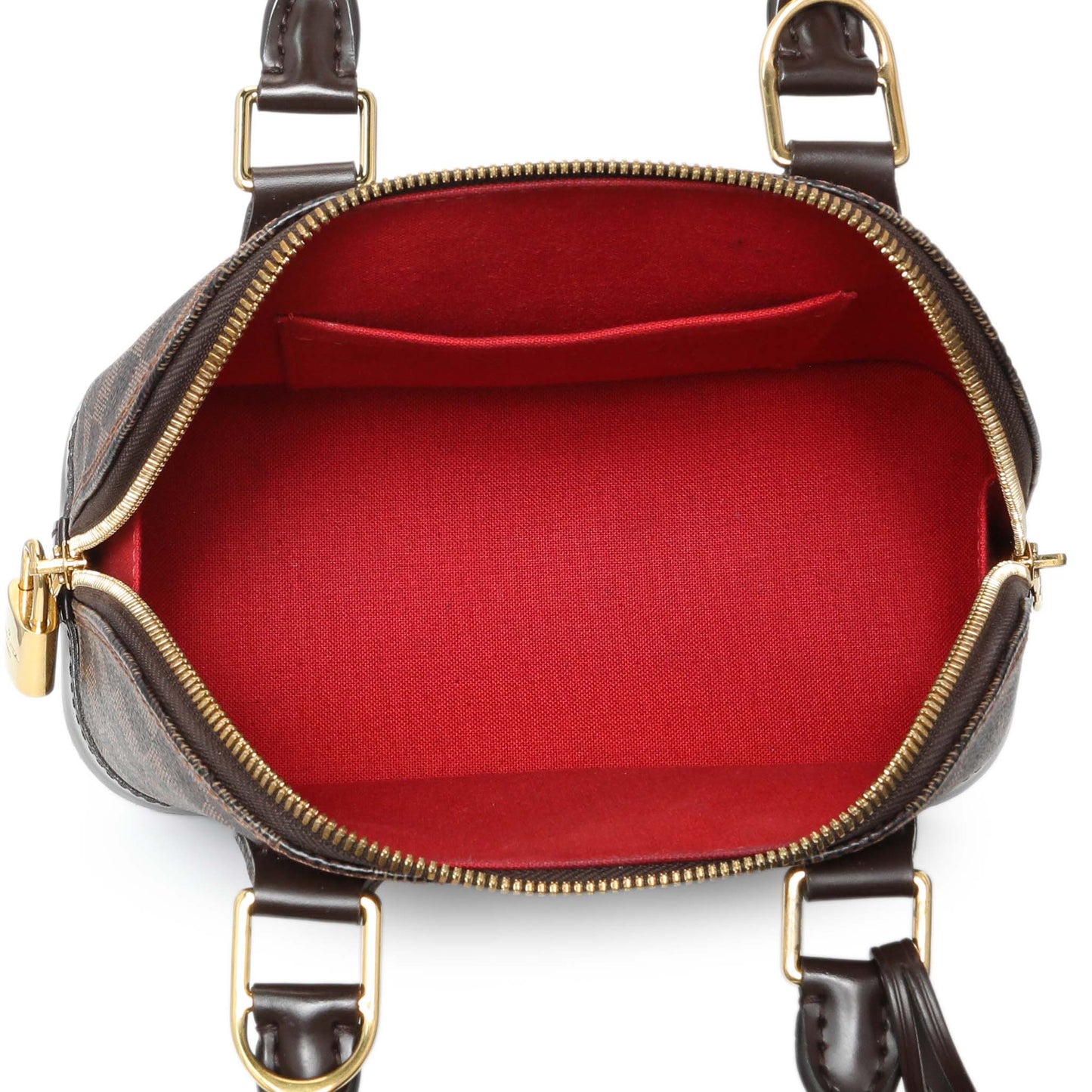 Exclusive Louis Vuitton Damier Ebene Alma BB — Top View
