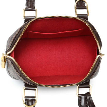 Exclusive Louis Vuitton Damier Ebene Alma BB — Top View