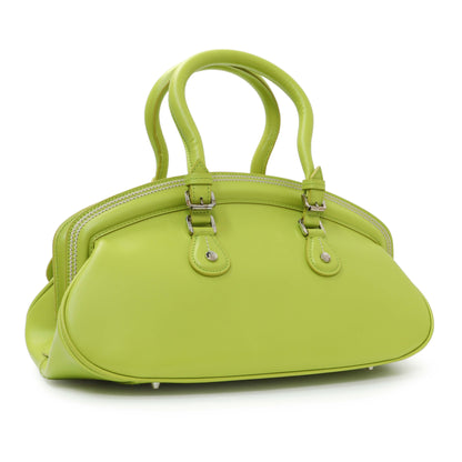 Exclusive Christian Dior Green Calfskin Medium Detective Satchel — Side View