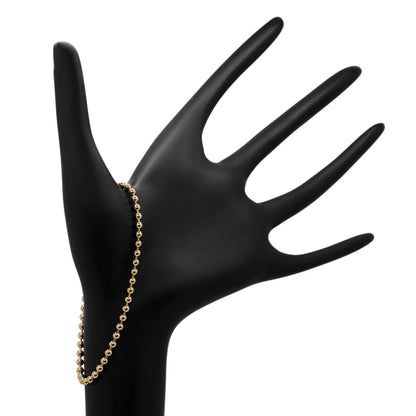 Exclusive 18K Yellow Gold Bead Bracelet — Back View