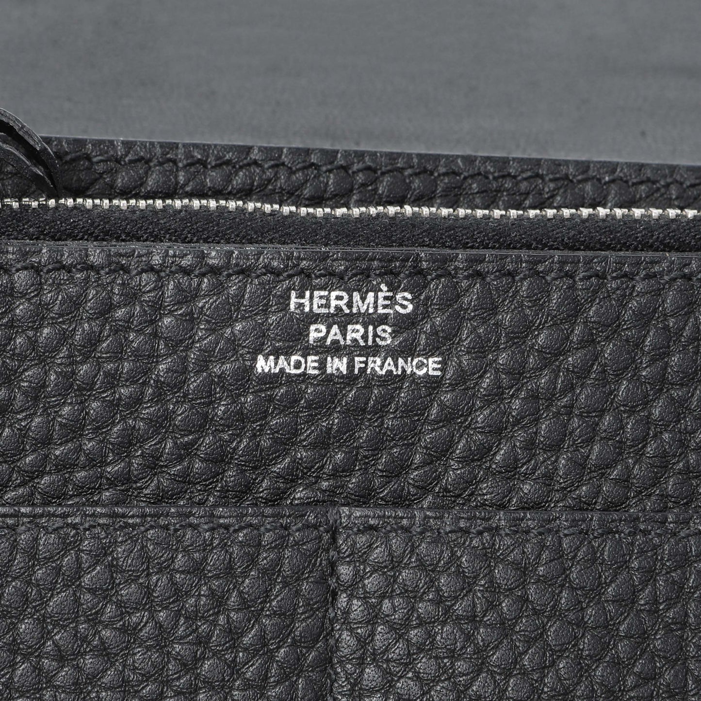 Exclusive Hermes Black Togo Dogon Duo Wallet — Alternate View 9