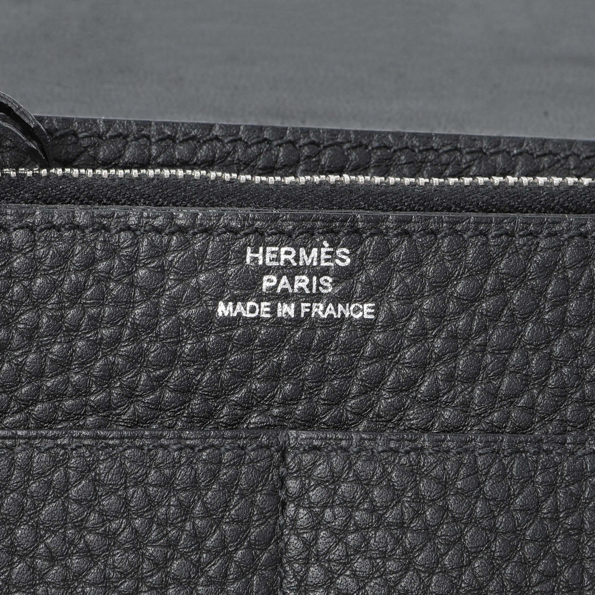 Exclusive Hermes Black Togo Dogon Duo Wallet — Alternate View 9
