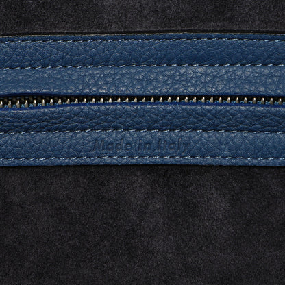 Exclusive Celine Blue Grained Calfskin Medium Phantom Luggage — Detail View