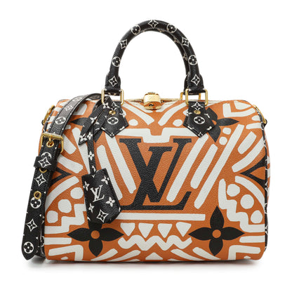Exclusive Louis Vuitton Monogram Giant Crafty Speedy Bandouliere 25 — Front View