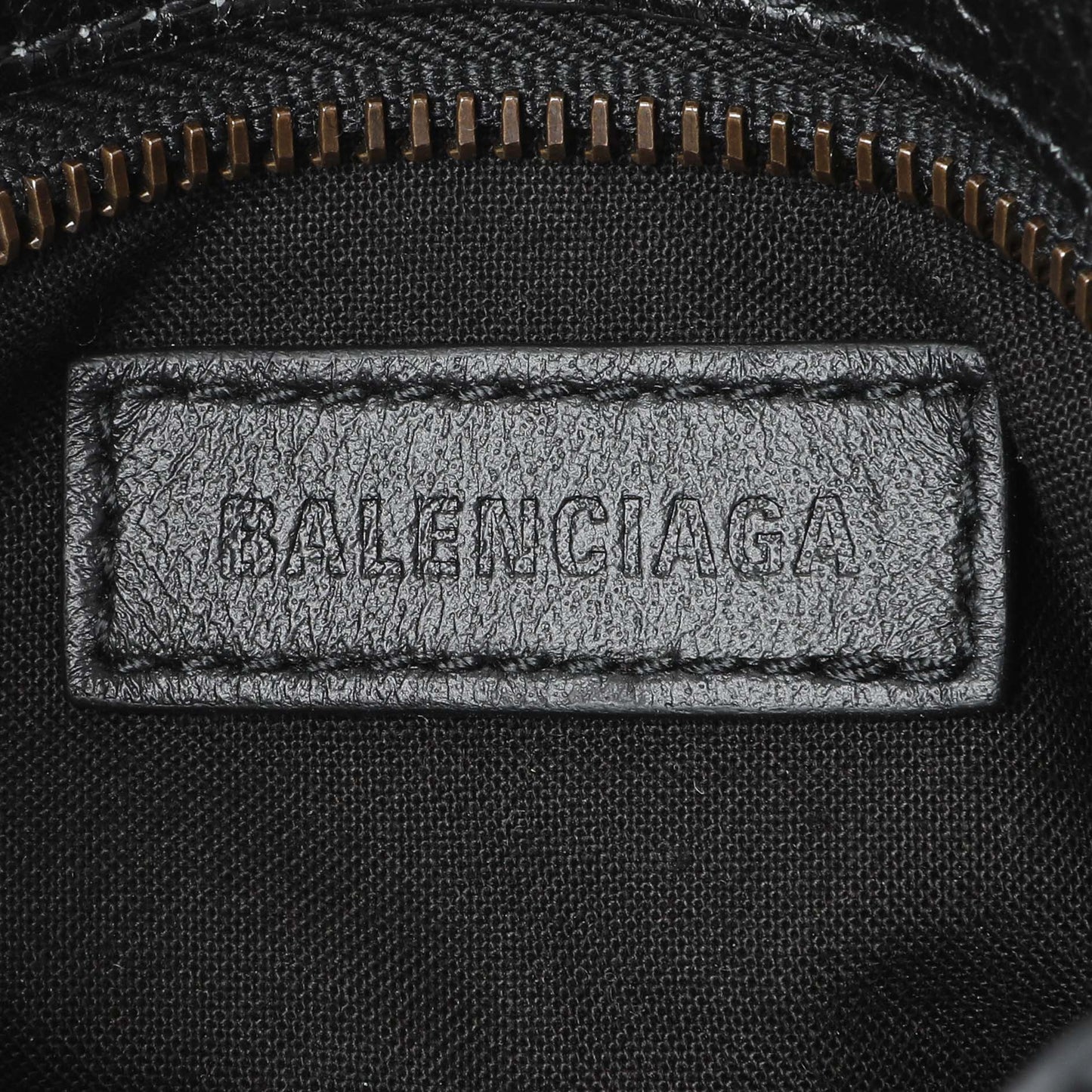 Exclusive Balenciaga Black Agneau Classic Hardware Nano City — Alternate View 9