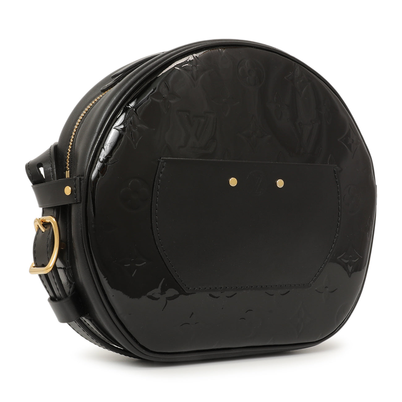 Exclusive Louis Vuitton Black Vernis Boite Chapeau Souple MM — Back View
