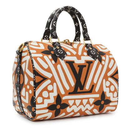 Exclusive Louis Vuitton Monogram Giant Crafty Speedy Bandouliere 25 — Side View