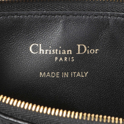 Exclusive Christian Dior Supple Calfskin Cannage Lady Dior Cosmos Zipped Card Holder — Detail View