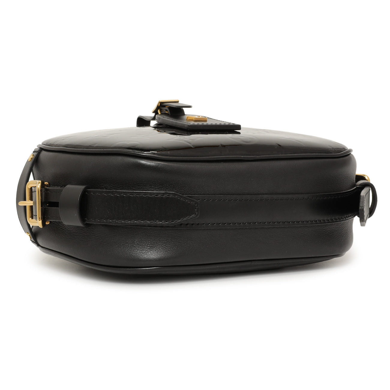 Exclusive Louis Vuitton Black Vernis Boite Chapeau Souple MM — Top View