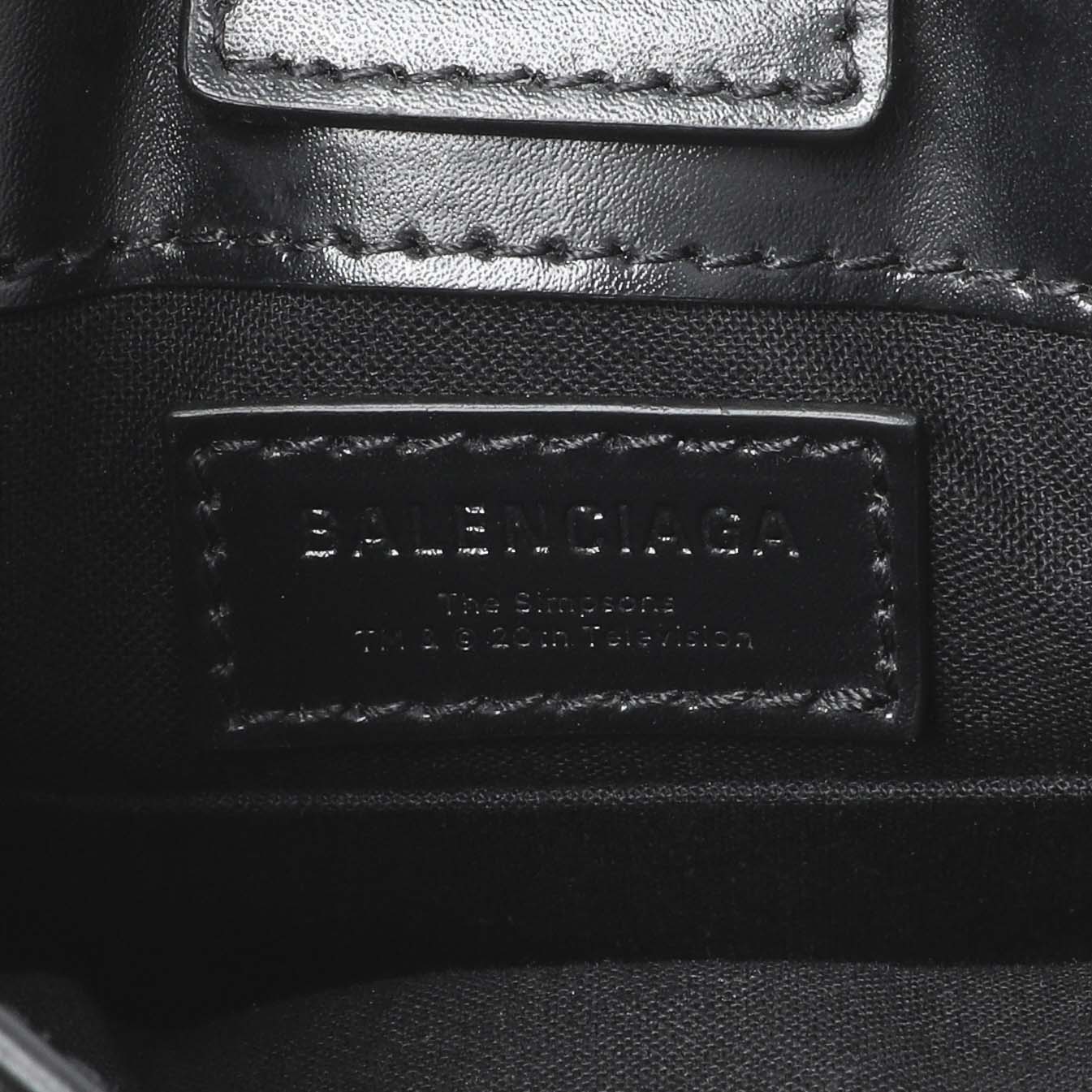 Exclusive Balenciaga The Simpsons Mini Shopping Phone Holder — Lifestyle View