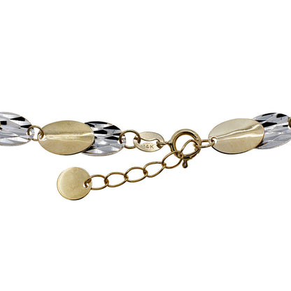 Exclusive 14K Yellow/White Gold Bracelet — Side View