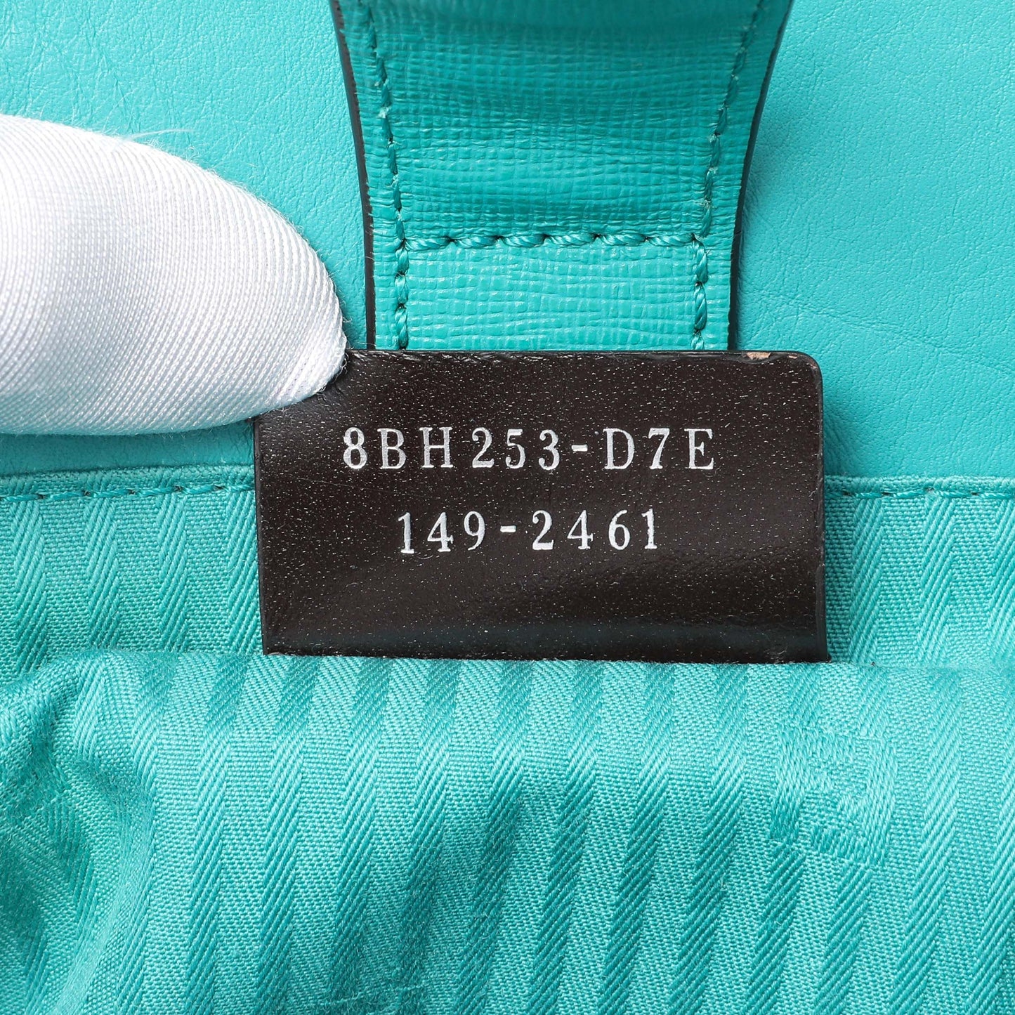 Exclusive Fendi Teal Vitello Elite Petite 2Jours Tote — Lifestyle View