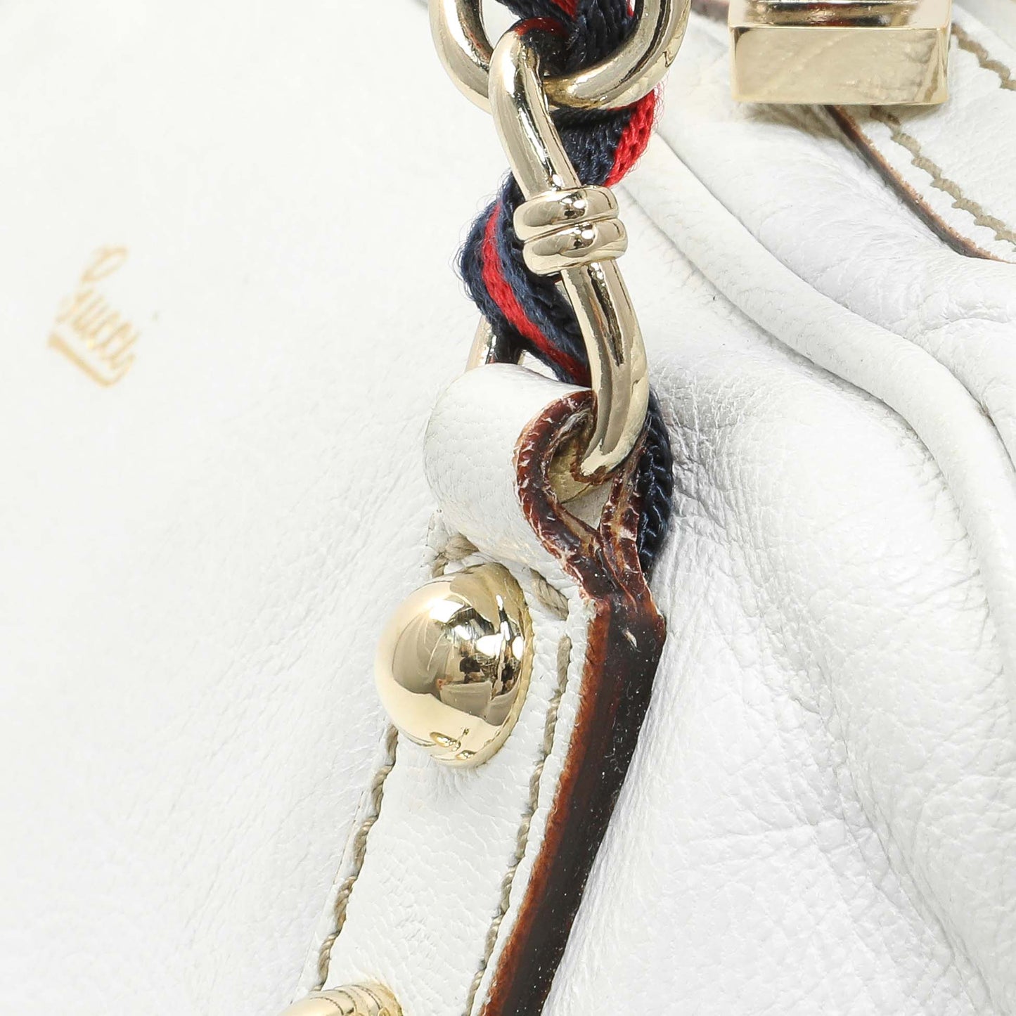 Exclusive Gucci White Calfskin Capri Small Bowler — Alternate View 12
